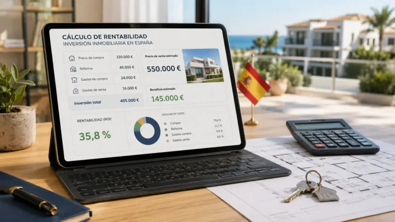 Cálculo de rentabilidad de una inversión inmobiliaria en España